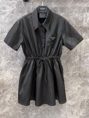 Prada Black Short Sleeve Dress